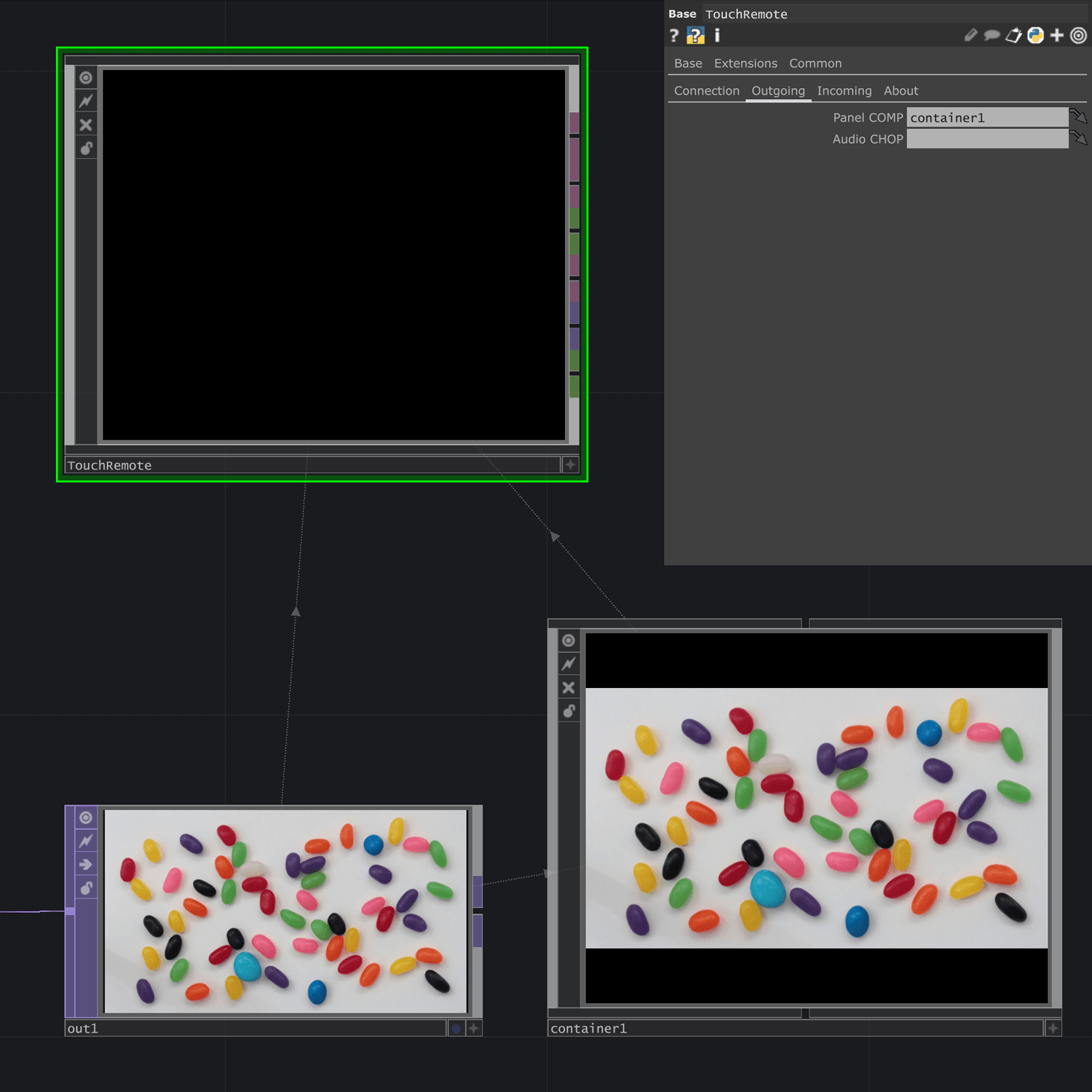 Configure TouchRemote settings in TouchDesigner