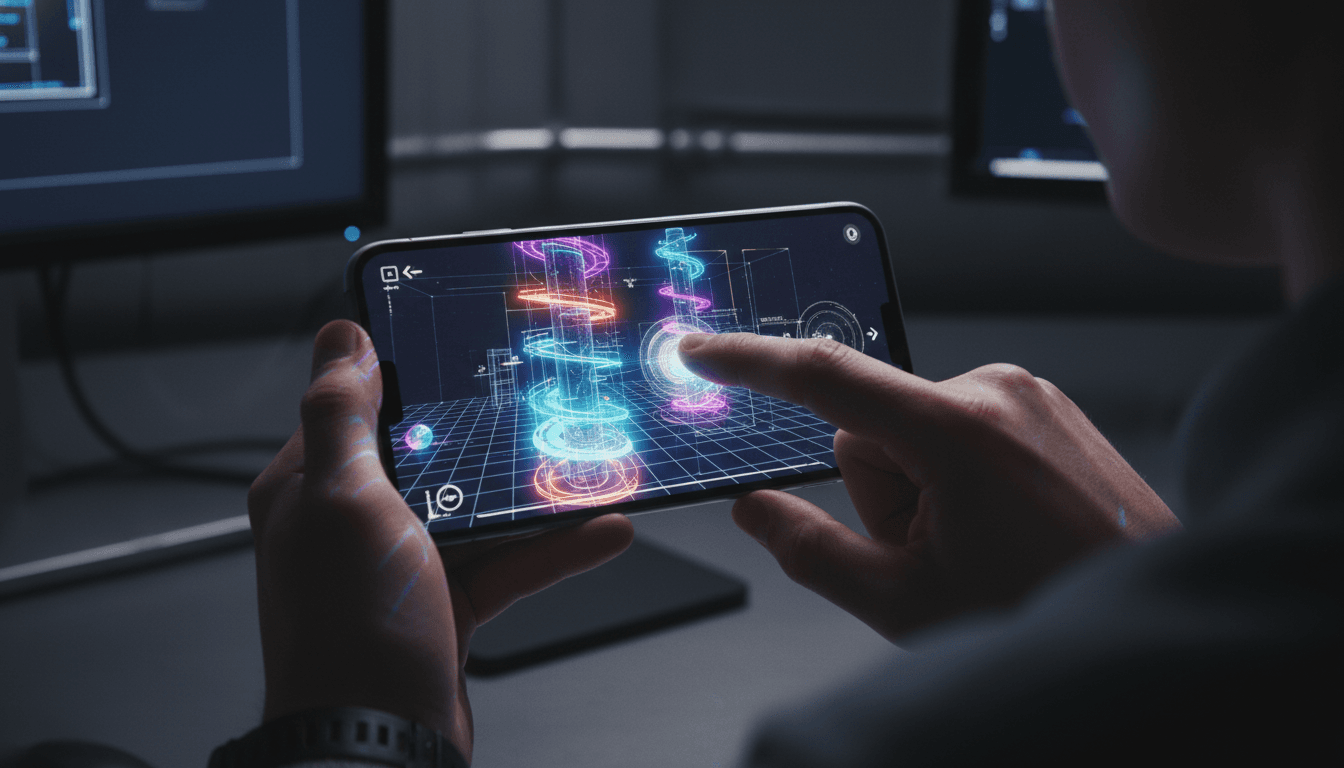 Mobile VR-Style Scene Review